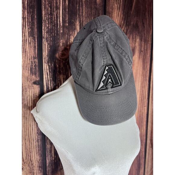 Arizona Diamondbacks Hat Cap Stretch Gray Black Adjustable MLB Baseball New Era - Picture 1 of 7